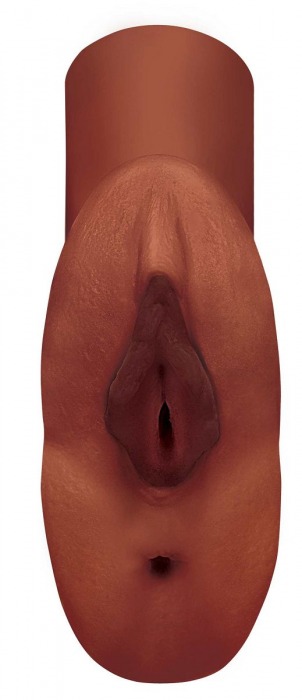 Коричневый мастурбатор Perfect Pussy Double Stroker - Pipedream - в Омске купить с доставкой