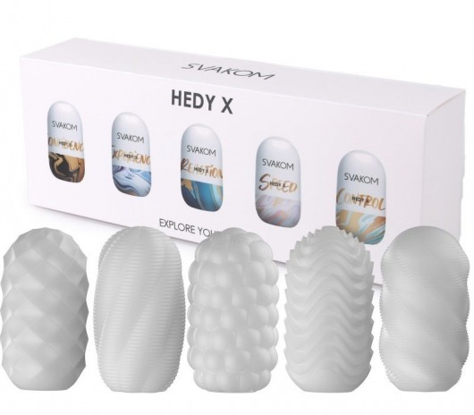 Набор из 5 мастурбаторов Hedy X5 Mixed - Svakom - в Омске купить с доставкой
