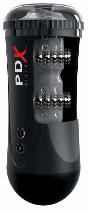 Черный автоматический мастурбатор-ротик Moto Stroker - Pipedream - в Омске купить с доставкой