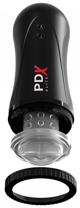 Черный автоматический мастурбатор-ротик Moto Stroker - Pipedream - в Омске купить с доставкой