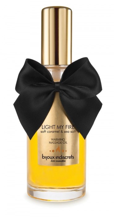 Массажное масло Light My Fire с ароматом карамели - 100 мл. - Bijoux Indiscrets - купить с доставкой в Омске