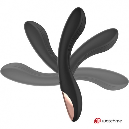 Черный вибратор с пультом-часами Anne s Desire Curve G-Spot Vibe Wireless Watchme - 20,5 см. - DreamLove