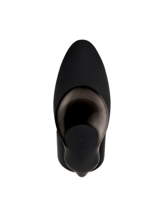 Черный вибромассажер простаты с эрекционным кольцом Strapped   Tapped - Zero Tolerance - в Омске купить с доставкой