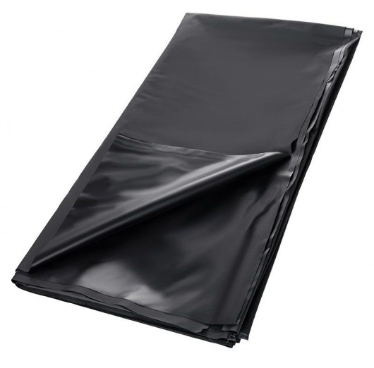 Черная простыня для секса из ПВХ - 220 х 200 см. - ToyFa - купить с доставкой в Омске