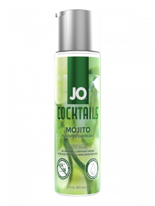 Вкусовой лубрикант на водной основе JO Cocktails Mojito - 60 мл. - System JO - купить с доставкой в Омске
