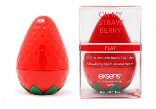 Крем для стимуляции сосков Oh My Strawberry - 8 мл. - Exsens - купить с доставкой в Омске