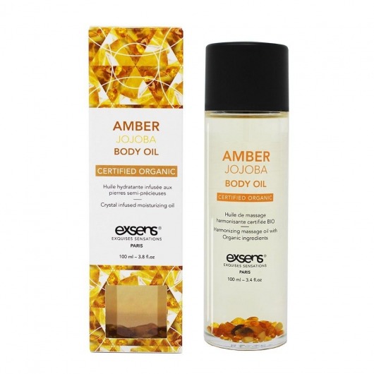 Органическое массажное масло AMBER JOJOBA - 100 мл. - Exsens - купить с доставкой в Омске