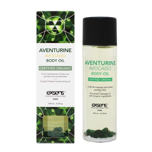 Органическое массажное масло AVENTURINE AVOCADO - 100 мл. - Exsens - купить с доставкой в Омске