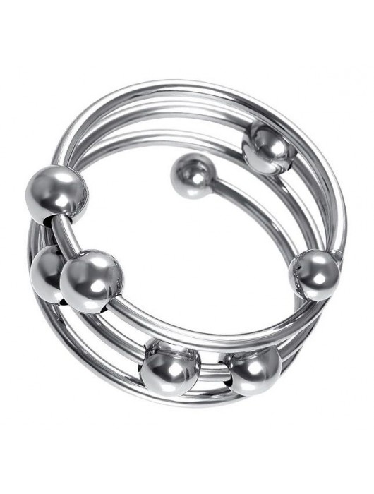 Большое металлическое кольцо под головку пениса - ToyFa - купить с доставкой в Омске