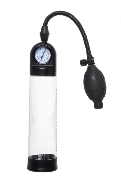 Прозрачная механическая помпа Roald с манометром - Sexus - в Омске купить с доставкой