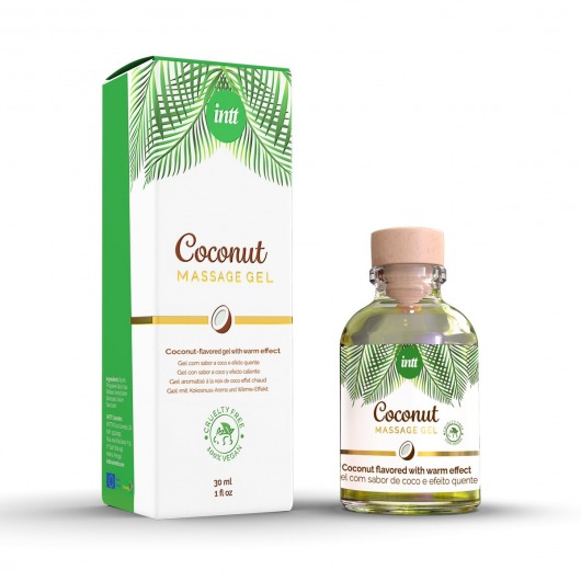 Массажный гель с ароматом кокоса Coconut - 30 мл. - INTT - купить с доставкой в Омске