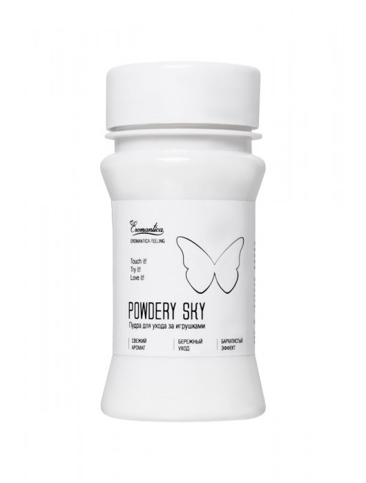Пудра для ухода за игрушками Powdery Sky с ароматом мяты - 40 гр. - Eromantica - купить с доставкой в Омске