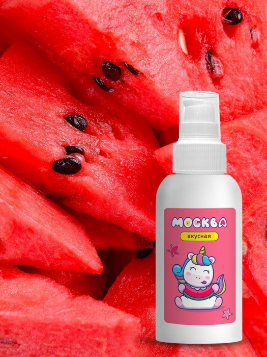 Универсальная смазка с ароматом арбуза  Москва Вкусная  - 100 мл. - Москва - купить с доставкой в Омске