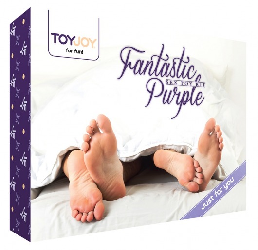Эротический набор FANTASTIC PURPLE SEX TOY KIT - Toy Joy - купить с доставкой в Омске