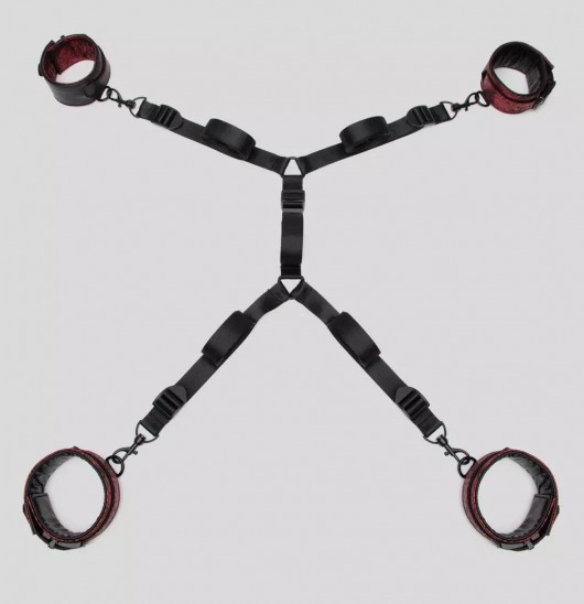 Изысканный набор фиксаций на кровати Reversible Under Mattress Restraint Set - Fifty Shades of Grey - купить с доставкой в Омске