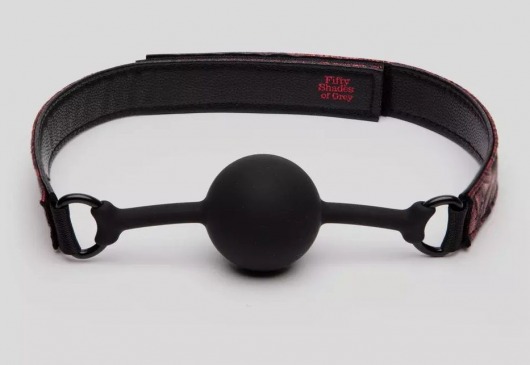 Кляп-шар на двусторонних ремешках Reversible Silicone Ball Gag - Fifty Shades of Grey - купить с доставкой в Омске