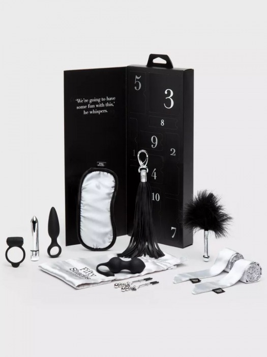 Эротический набор Pleasure Overload 10 Days of Play Gift Set - Fifty Shades of Grey - купить с доставкой в Омске