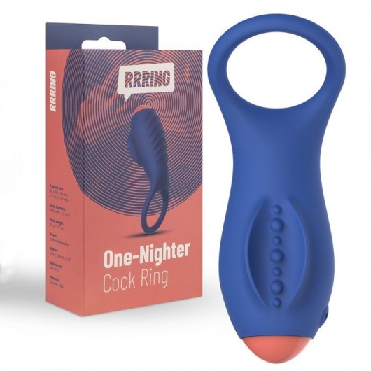 Синее эрекционное кольцо RRRING One Nighter Cock Ring - FeelzToys - в Омске купить с доставкой