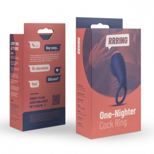 Синее эрекционное кольцо RRRING One Nighter Cock Ring - FeelzToys - в Омске купить с доставкой