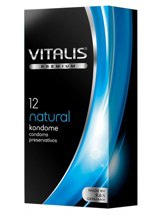 Классические презервативы VITALIS PREMIUM natural - 12 шт. - Vitalis - купить с доставкой в Омске