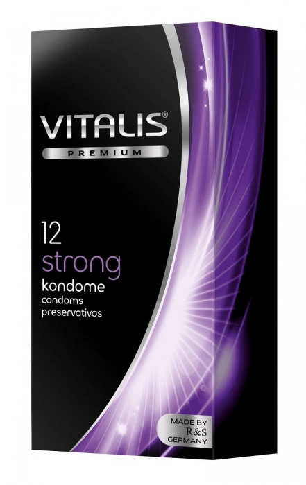 Презервативы с утолщённой стенкой VITALIS PREMIUM strong - 12 шт. - Vitalis - купить с доставкой в Омске