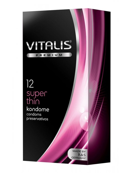 Ультратонкие презервативы VITALIS PREMIUM super thin - 12 шт. - Vitalis - купить с доставкой в Омске