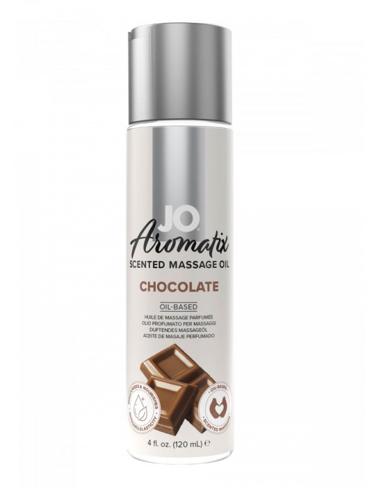 Массажное масло JO Aromatix Massage Oil Chocolate с ароматом шоколада - 120 мл. - System JO - купить с доставкой в Омске