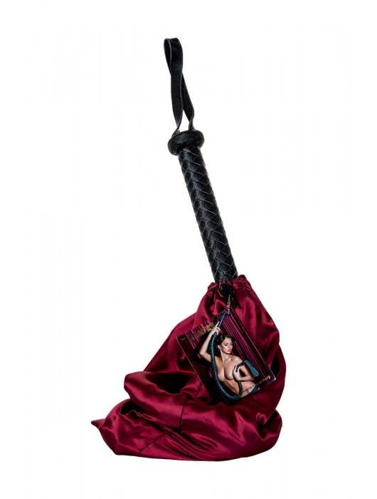 Длинный кожаный кнут с хлопушками на конце - ToyFa - купить с доставкой в Омске