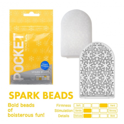 Карманный мастурбатор Spark Beads - Tenga - в Омске купить с доставкой