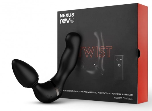 Черный гибридный вибромассажер Nexus Revo Twist - Nexus Range - в Омске купить с доставкой