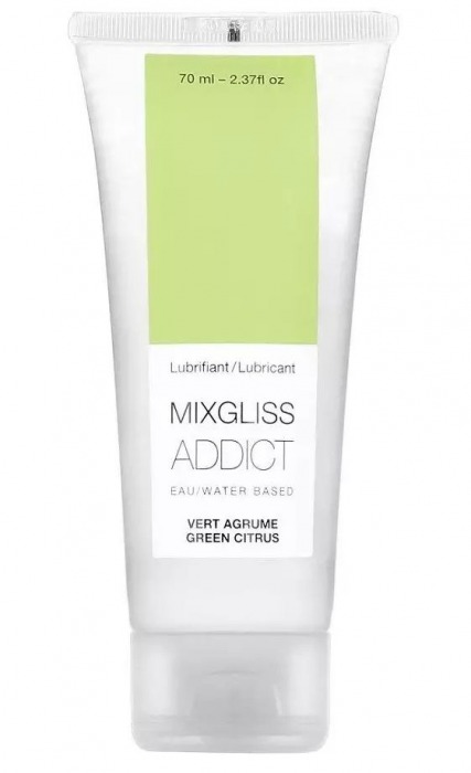 Смазка на водной основе Mixgliss Addict с ароматом цитруса - 70 мл. - Mixgliss - купить с доставкой в Омске