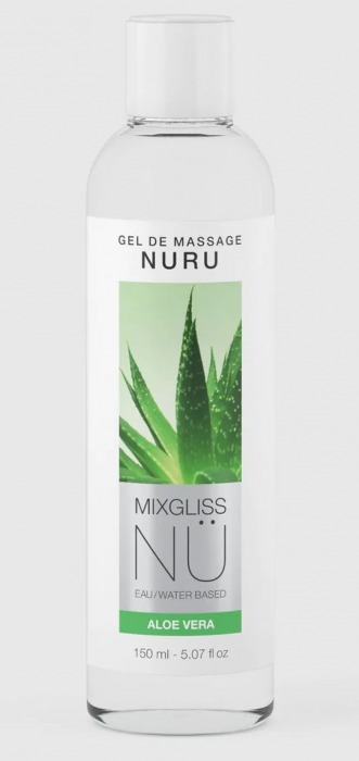 Массажный гель на водной основе Mixgliss NU Aloe Vera - 150 мл. - Mixgliss - купить с доставкой в Омске