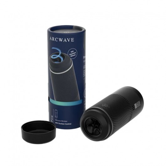 Черный мастурбатор с контролем всасывания Arcwave Pow Stroker - Arcwave - в Омске купить с доставкой
