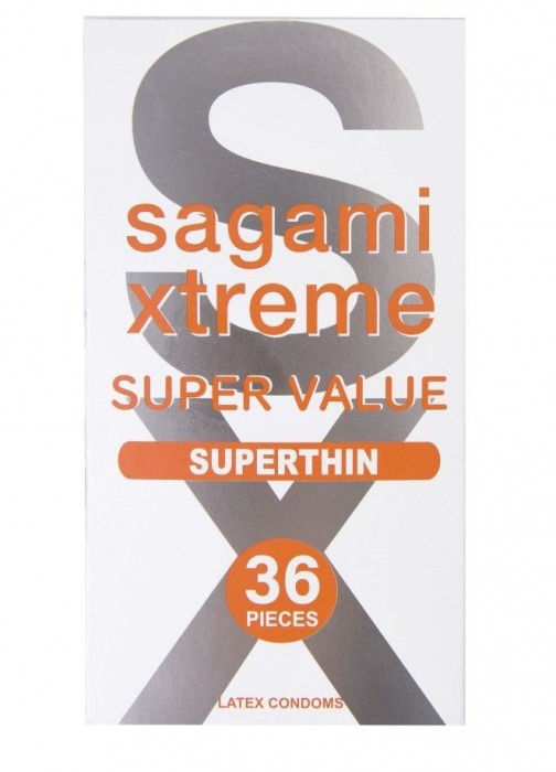 Ультратонкие презервативы Sagami Xtreme Superthin - 36 шт. - Sagami - купить с доставкой в Омске