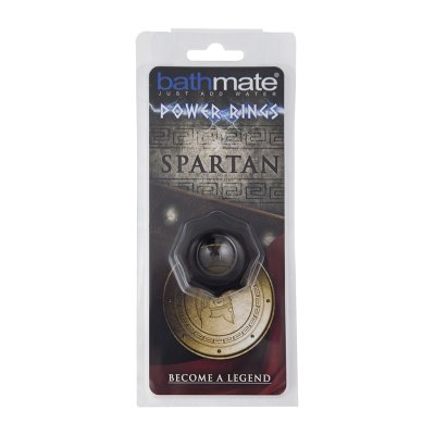 Чёрное эрекционное кольцо Spartan - Bathmate - в Омске купить с доставкой
