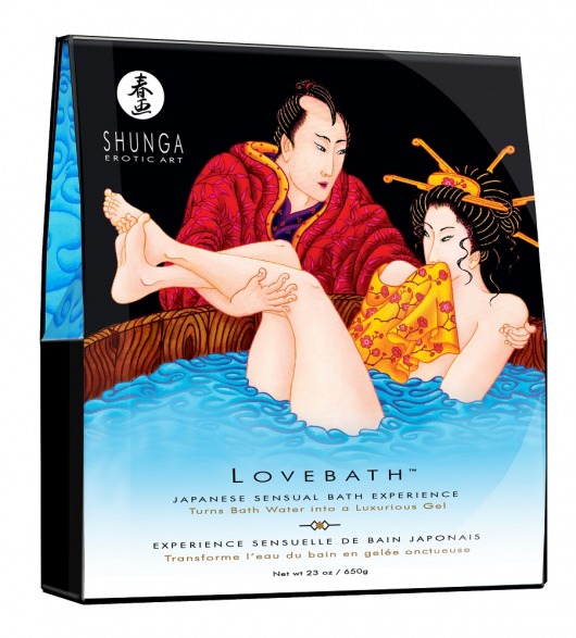 Соль для ванны Lovebath Ocean temptation, превращающая воду в гель - 650 гр. - Shunga - купить с доставкой в Омске