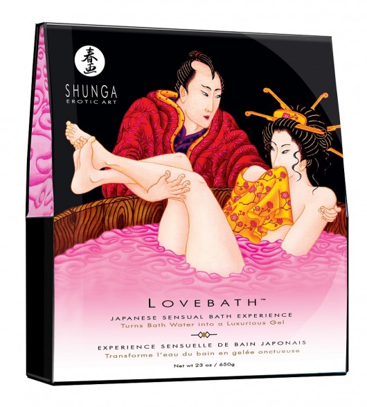 Соль для ванны Lovebath Dragon Fruit, превращающая воду в гель - 650 гр. - Shunga - купить с доставкой в Омске