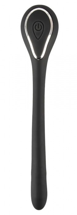 Черный гибкий уретральный стимулятор с вибрацией Vibrating Bendable Dilator - 13,5 см. - Orion - купить с доставкой в Омске
