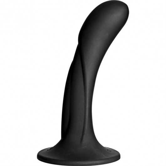 Черная изогнутая насадка Vac-U-Lock G-Spot - 16,5 см. - Doc Johnson - купить с доставкой в Омске