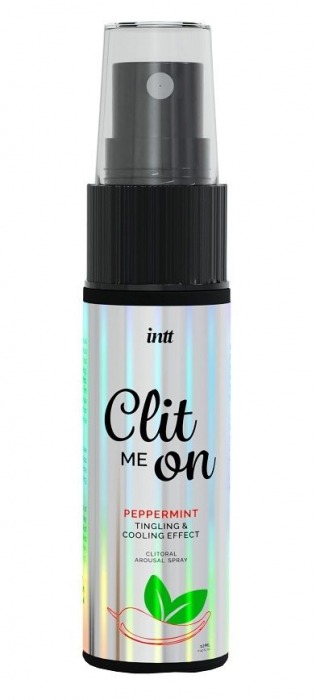 Клиторальный возбуждающий спрей Clit Me On Peppermint - 12 мл. - INTT - купить с доставкой в Омске