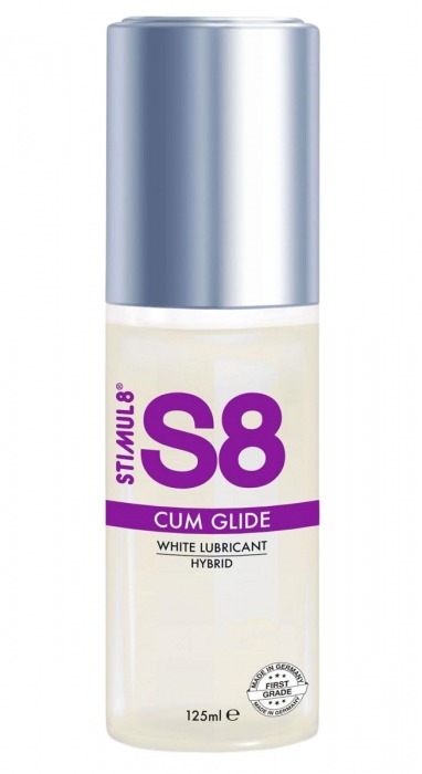 Гибридный лубрикант S8 Hybrid Cum Glide с консистенцией спермы - 125 мл. - Stimul8 - купить с доставкой в Омске