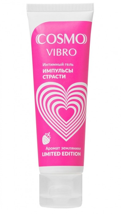 Возбуждающий гель на водно-силиконовой основе Cosmo Vibro с ароматом земляники - 50 гр. - Биоритм - купить с доставкой в Омске