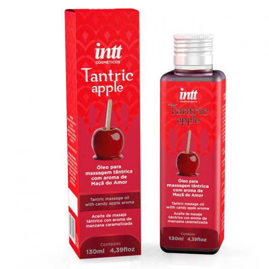 Массажное масло Tantric Apple с ароматом яблока - 130 мл. - INTT - купить с доставкой в Омске