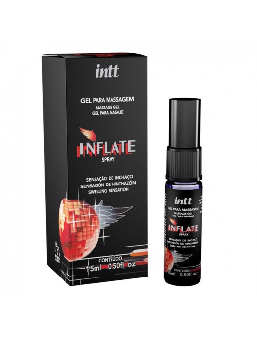 Мужской возбуждающий спрей Inflate - 15 мл. - INTT - купить с доставкой в Омске