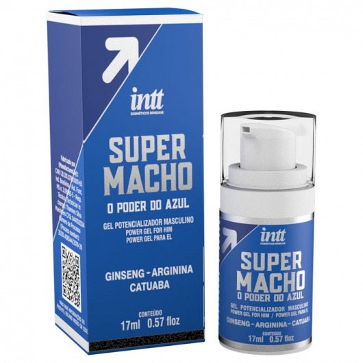 Мужской стимулирующий гель Super Macho - 17 мл. - INTT - купить с доставкой в Омске