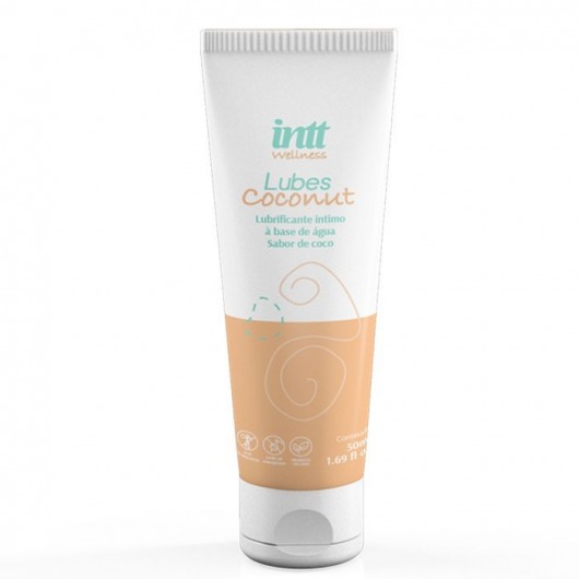 Лубрикант на водной основе Lubes Coconut с ароматом кокоса - 50 гр. - INTT - купить с доставкой в Омске