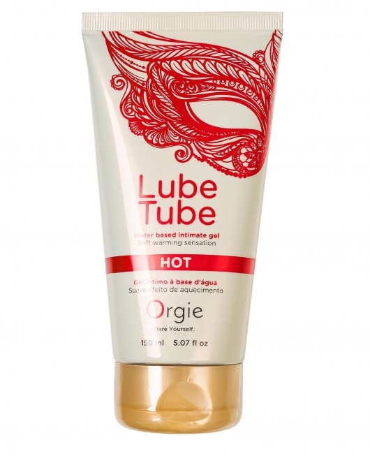 Интимный гель на водной основе Lube Tube Hot с разогревающим эффектом - 150 мл. - ORGIE - купить с доставкой в Омске