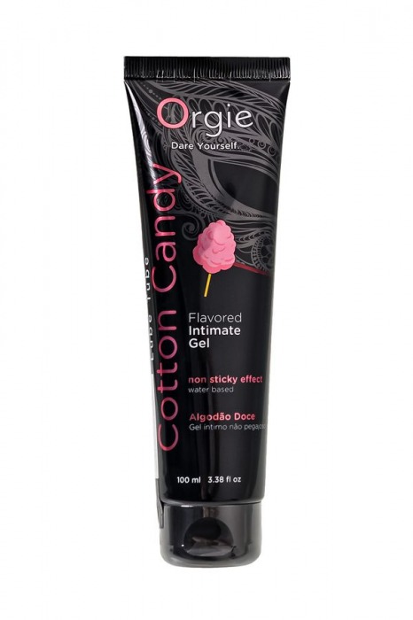 Интимный гель на водной осное Lube Tube Cotton Candy со вкусом сахарной ваты - 100 мл. - ORGIE - купить с доставкой в Омске