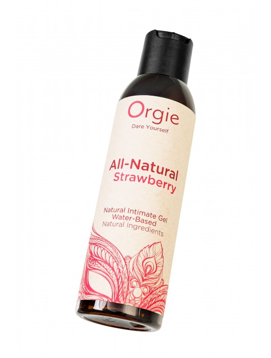 Интимный гель на водной основе All-Natural Strawberry с ароматом клубники - 150 мл. - ORGIE - купить с доставкой в Омске
