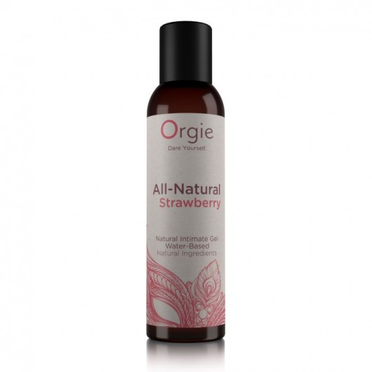 Интимный гель на водной основе All-Natural Strawberry с ароматом клубники - 150 мл. - ORGIE - купить с доставкой в Омске